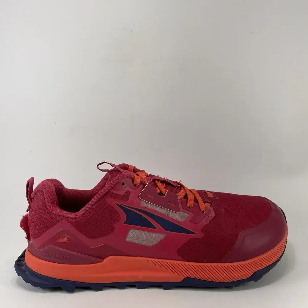 Altra Lone Peak 7 Womens Size 9.5 Burgundy Red Trail Running Shoes Low Top